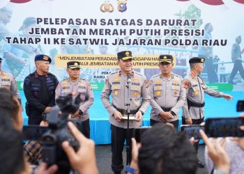 Polda Riau Luncurkan Tahap II Pembangunan 83 Jembatan Merah Putih Presisi
