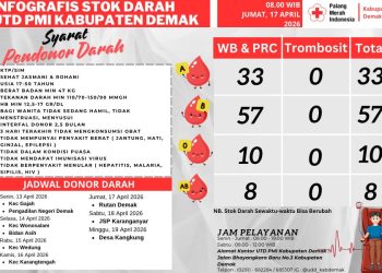 Ketersediaan Darah Golongan O dan AB di PMI Demak Masih Terbatas