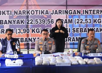 Polda Riau Musnahkan Narkotika Senilai Rp71,5 Miliar di Pekanbaru