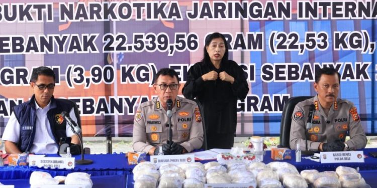 Polda Riau Musnahkan Narkotika Senilai Rp71,5 Miliar di Pekanbaru