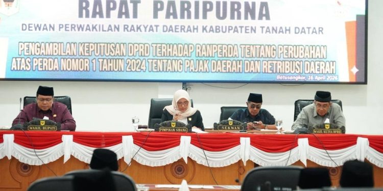 DPRD Tanah Datar Setujui Revisi Perda Pajak dan Retribusi Daerah