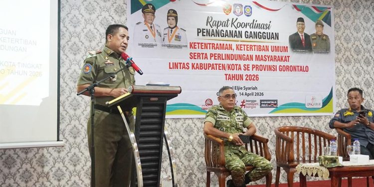 Satpol PP Gorontalo Tingkatkan Sinergi Penanganan Trantibum