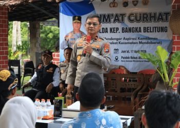 Wakapolda Babel Sosialisasikan Call Center 110 dalam Program Jumat Curhat