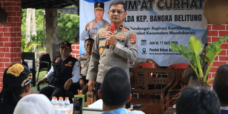 Wakapolda Babel Sosialisasikan Call Center 110 dalam Program Jumat Curhat