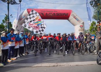Gowes MTB Balangan Meriahkan Harjad, Dorong UMKM