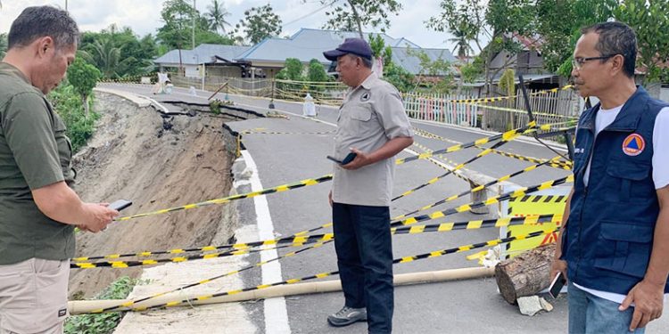 BPBD Gorontalo Lakukan Peninjauan di Lokasi Longsor Desa Bakti