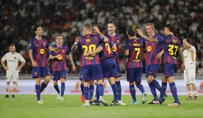 Barcelona Legends Menang Telak 3-0 atas DRX World Legends di SUGBK