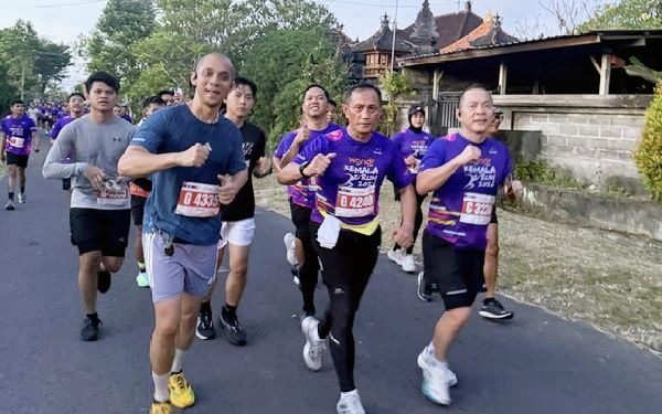 Kapolda Lampung dan Personel Ikuti Kemala Run 2026 di Bali
