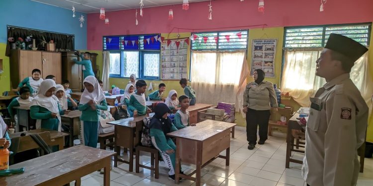 Tagana Sleman Adakan Simulasi Bencana di SD Negeri Sardonoharjo 1