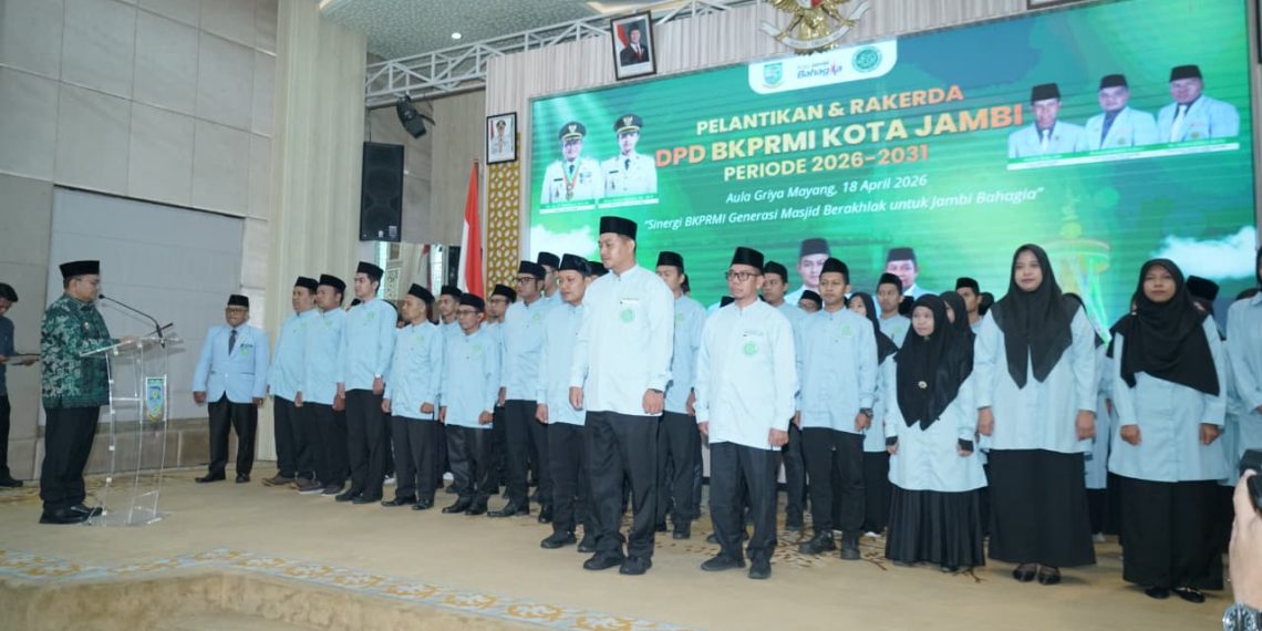 Wali Kota Jambi Resmi Lantik Pengurus BKPRMI untuk Periode 2026-2031