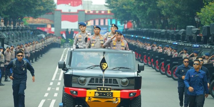 Kapolri Memimpin Apel dan Membuka Rakernis Korps Brimob Polri 2026