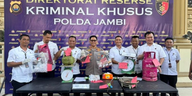 Polda Jambi Ungkap Kasus Penyalahgunaan Gas Subsidi, Empat Tersangka Ditangkap