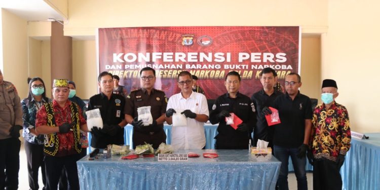 Polda Kaltara Laksanakan Pemusnahan Barang Bukti Narkoba dari Pengungkapan Februari hingga April 2026
