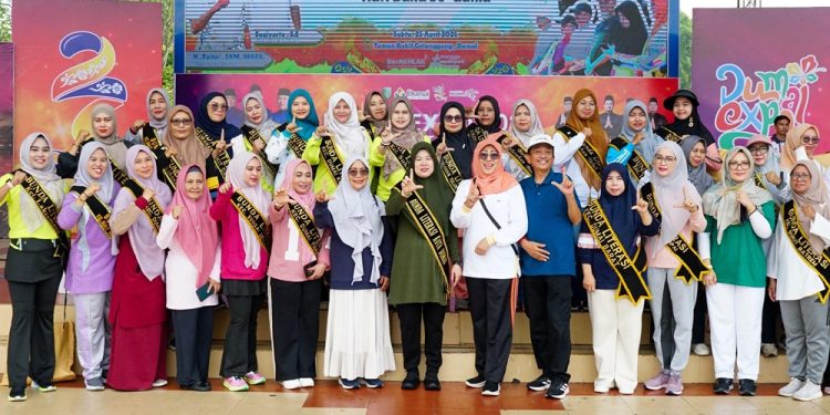 Pemko Dumai Tingkatkan Literasi Lewat Senam Sehat di Hari Buku Sedunia