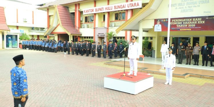 Bupati Hulu Sungai Utara Ajak ASN Tingkatkan Sinergi di Hari Otonomi Daerah 2026