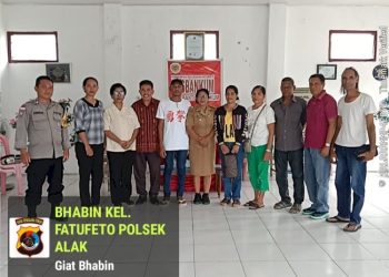 Bhabinkamtibmas Fatufeto Selesaikan Kasus KDRT Melalui Mediasi Kekeluargaan