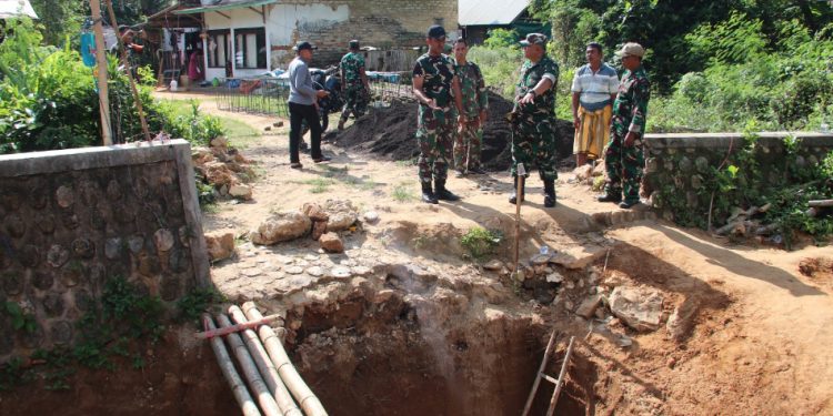Dandim Sumenep Pantau Ketat Pembangunan Jembatan Gantung di Ambunten
