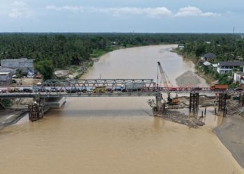 Kementerian PU Genjot Pembangunan Jembatan Krueng Tingkeum di Aceh
