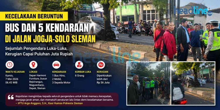 Fakta Lengkap Tabrakan Beruntun di Maguwoharjo Sleman, Polisi Beberkan Penyebab Awal