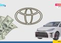 Ilustrasi gambar toyota dan dolar
