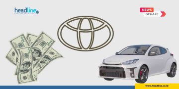 Ilustrasi gambar toyota dan dolar