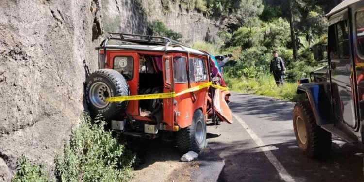 Kecelakaan jip maut di Bromo