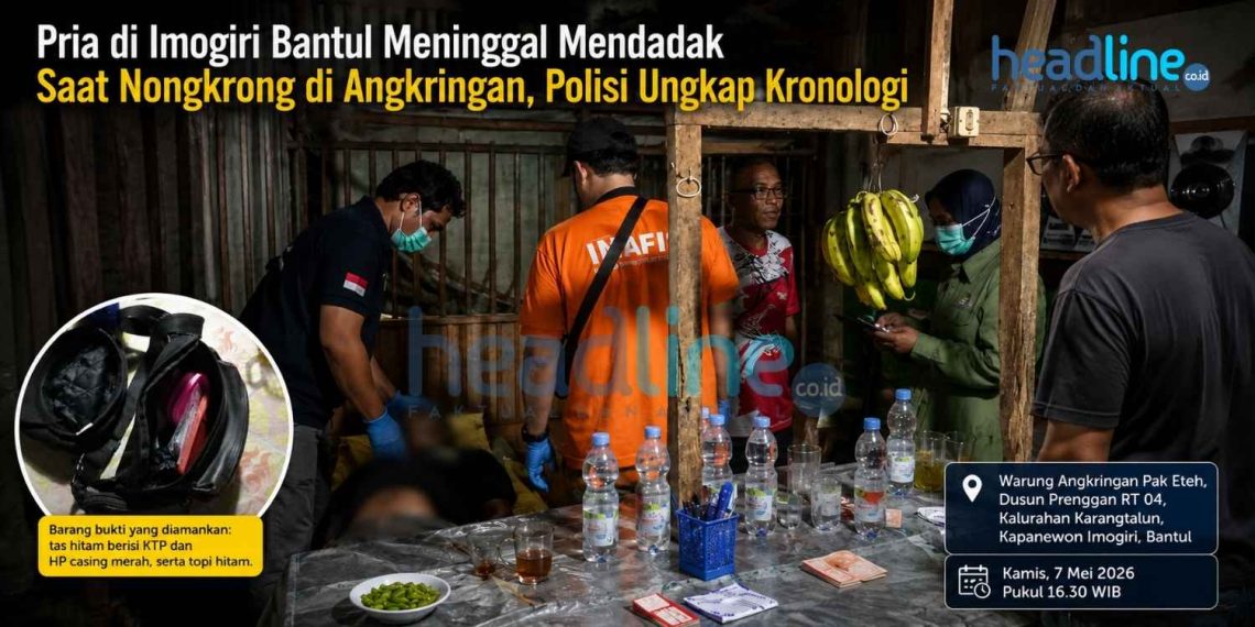 Kronologi Pria Meninggal Mendadak di Warung Angkringan Imogiri Bantul