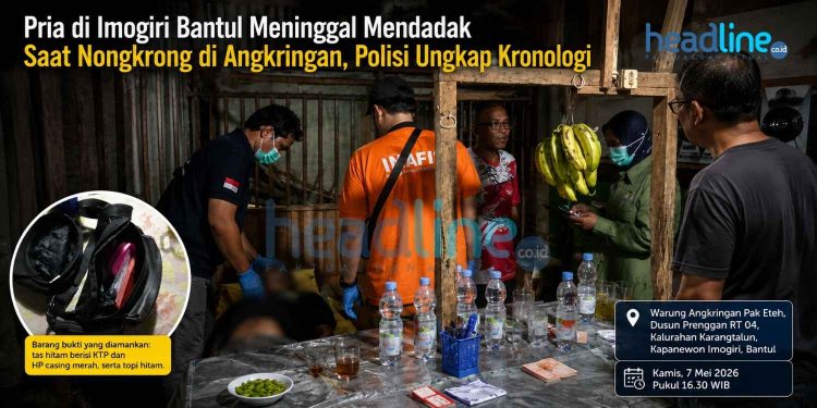 Kronologi Pria Meninggal Mendadak di Warung Angkringan Imogiri Bantul