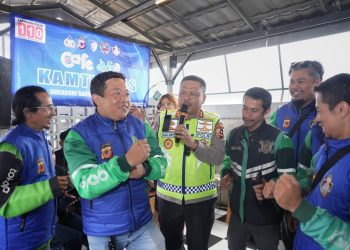 Kakorlantas Polri Ajak Ojol Tingkatkan Keselamatan Lalu Lintas di Sukabumi