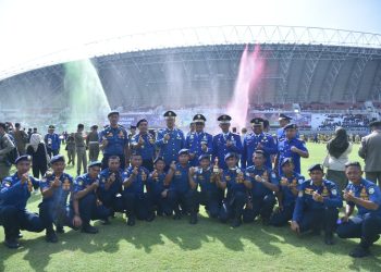 Tim Damkar Jambi Raih Prestasi di Kompetisi Nasional Palembang