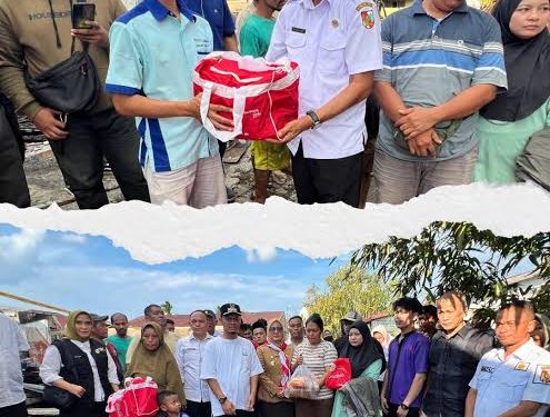 Dinas Sosial Pekanbaru Salurkan Bantuan untuk Korban Kebakaran