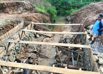 Progres Pembangunan Jembatan Merah Putih Presisi di Rohil Capai 40 Persen