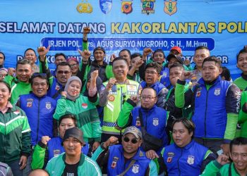 Kakorlantas Ajak Pengemudi Ojol Jadi Pelopor Keselamatan Lalu Lintas