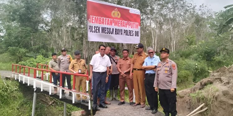 Jembatan Merah Putih di Mesuji Raya Permudah Akses Warga