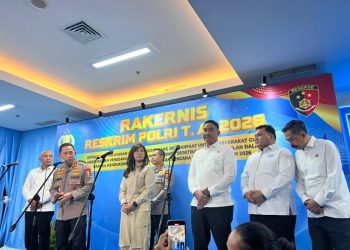 Kapolri Dorong Penguatan Kerja Sama dengan Aparat Penegak Hukum di Rakernis Bareskrim