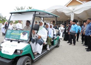 Bank Aceh Syariah Sediakan Buggy Car untuk Jemaah Haji Lansia