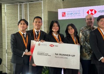 Tim Mahasiswa UGM Raih 1st Runner-up di Kompetisi Bisnis Nasional HSBC