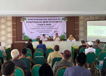 Dispaperta Batang Gelar Sosialisasi Pemotongan Hewan Kurban Sesuai Standar