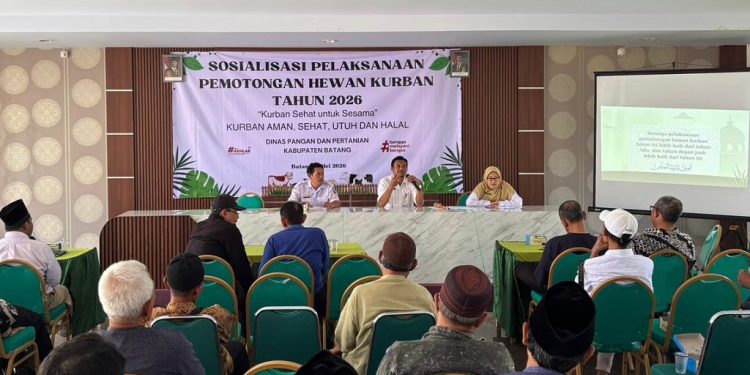 Dispaperta Batang Gelar Sosialisasi Pemotongan Hewan Kurban Sesuai Standar
