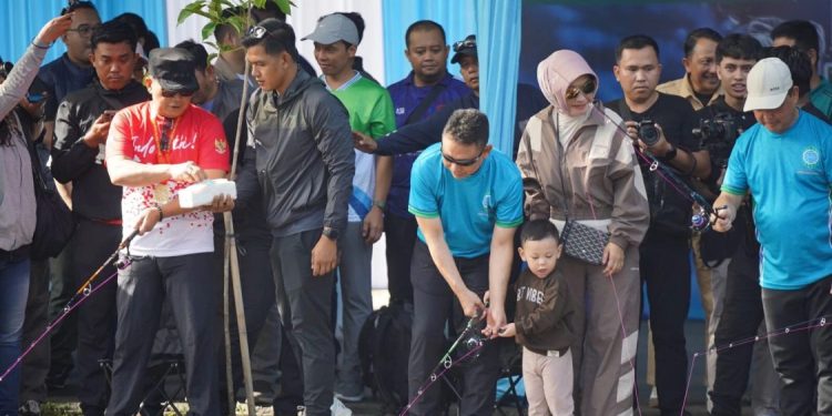 Ribuan Peserta Ikuti Lomba Mancing Bersama Wali Kota Pontianak di Sungai Jawi