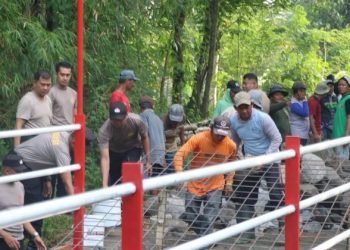 Progres Pembangunan Jembatan Merah Putih Presisi di Blitar Capai 75 Persen