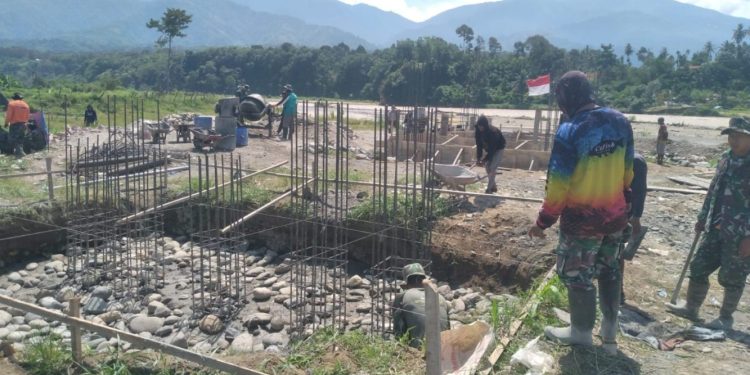 Progres Pembangunan Jembatan Gantung di Aceh Tenggara Mencapai 28 Persen