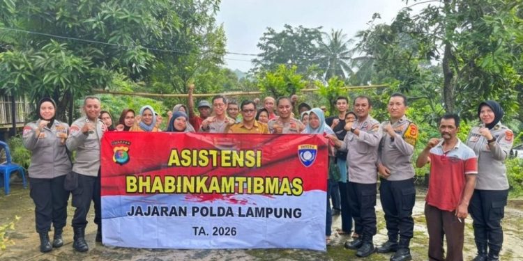 Polda Lampung Tinjau Program Ketahanan Pangan di Desa Sungai Langka