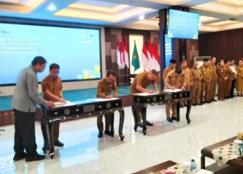 Bupati Kayong Utara Tandatangani Addendum Kerja Sama Perlindungan Kekayaan Intelektual