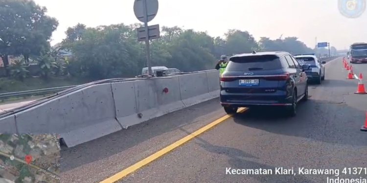 Rekayasa Contraflow Diterapkan di Tol Jakarta–Cikampek KM 55 hingga KM 65