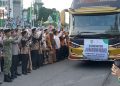 Bupati Balangan Melepas Keberangkatan 214 Calon Jemaah Haji