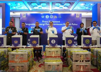 Pemusnahan Ratusan Ribu Lembar Uang Palsu oleh BI dan Bareskrim Polri