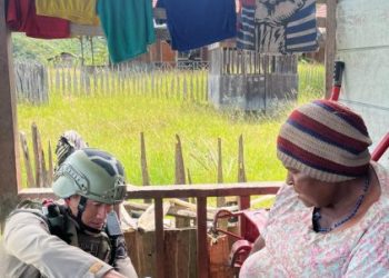 Satgas Damai Cartenz Lakukan Patroli Dialogis di Serambakon
