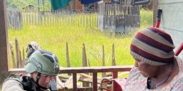Satgas Damai Cartenz Lakukan Patroli Dialogis di Serambakon