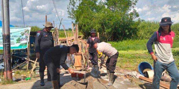 Polda Riau Selesaikan 42 Jembatan untuk Tingkatkan Akses Warga Pedalaman